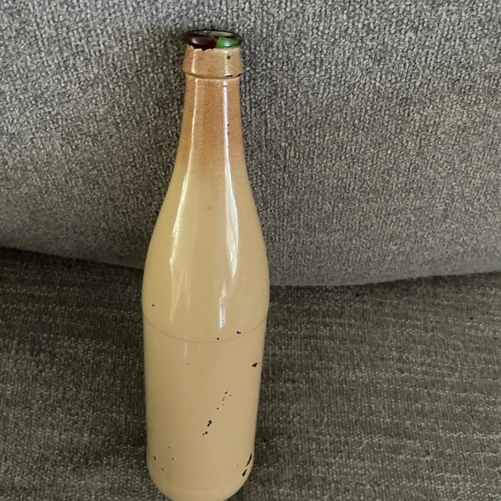 Hand-Painted Palm Tree Decorative Bottle - Picture 2 of 2